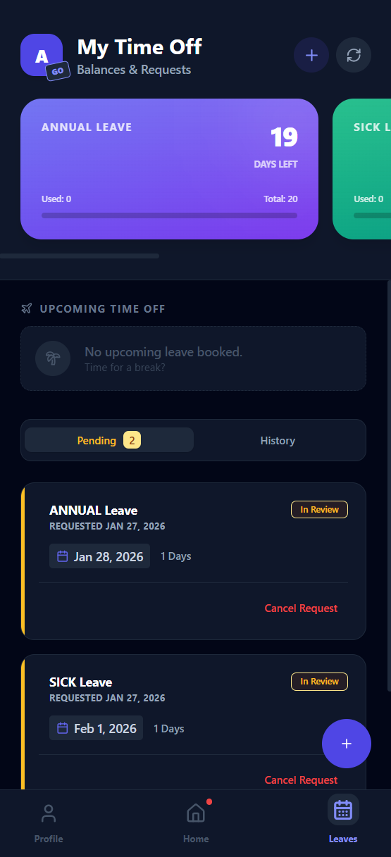 Arrivo Go on Android